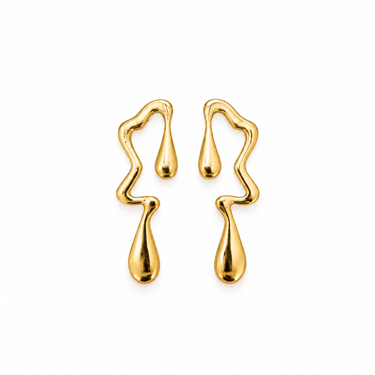 Golden Serpent Küpe