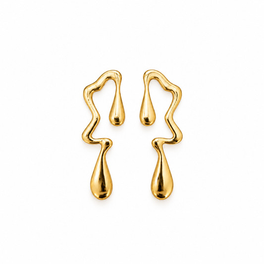 Golden Serpent Küpe
