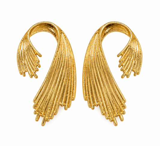 Golden Cascade Küpe