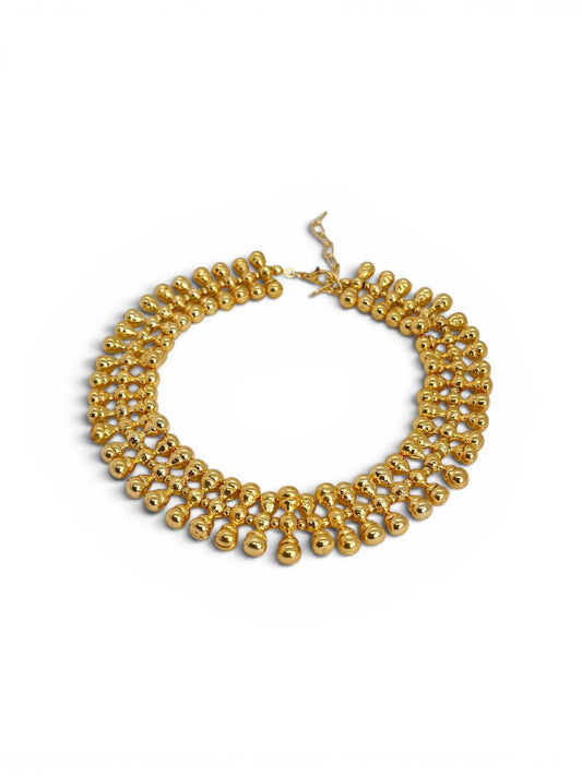 Amazon Choker choker kolye - bronz üzeri altın kaplama